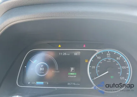 2018 Nissan Leaf S z USA, uszkodzony, nr VIN 1N4AZ1CP9JC301882